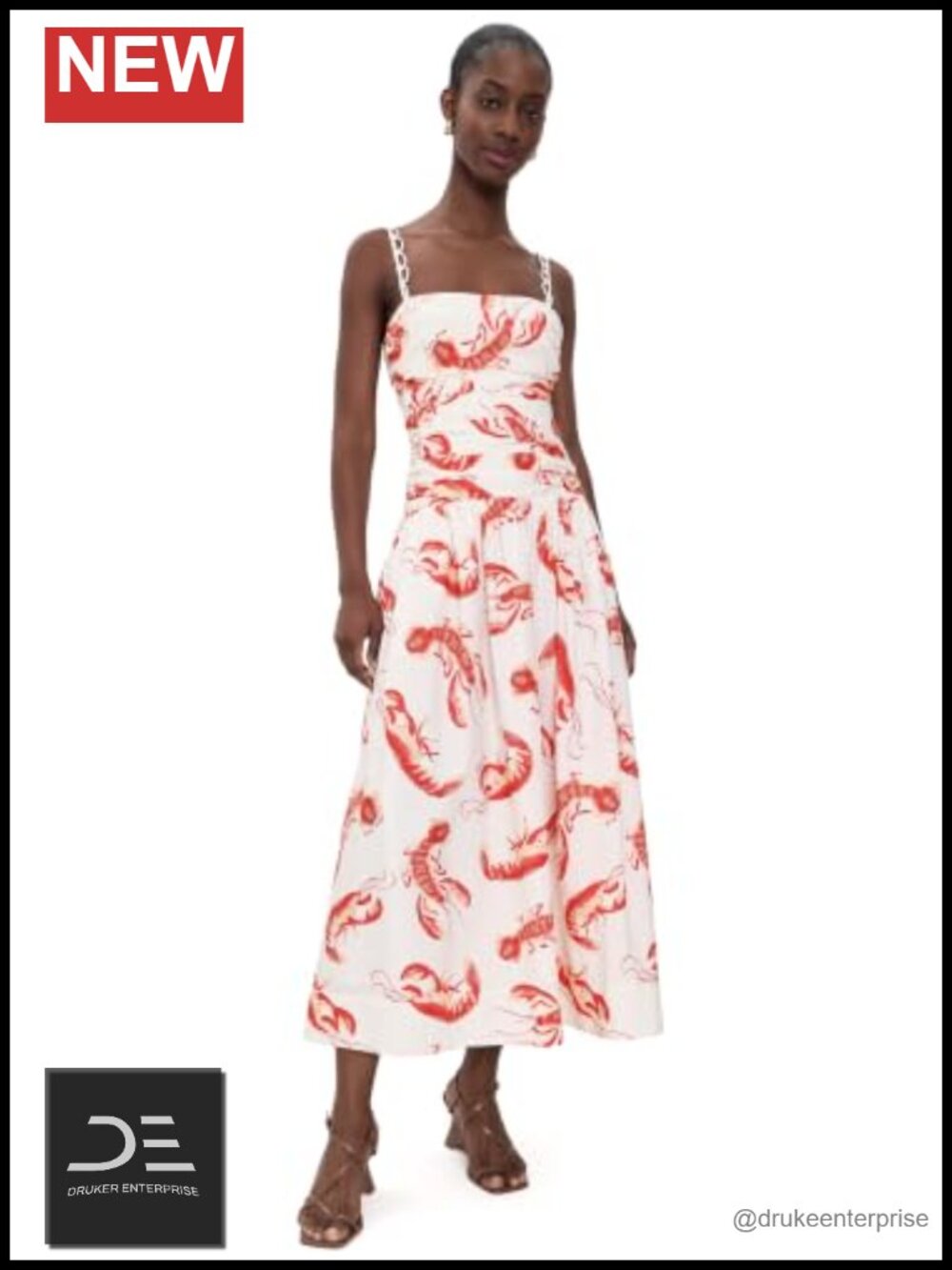 Square Neck Fit & Flare Maxi Dress